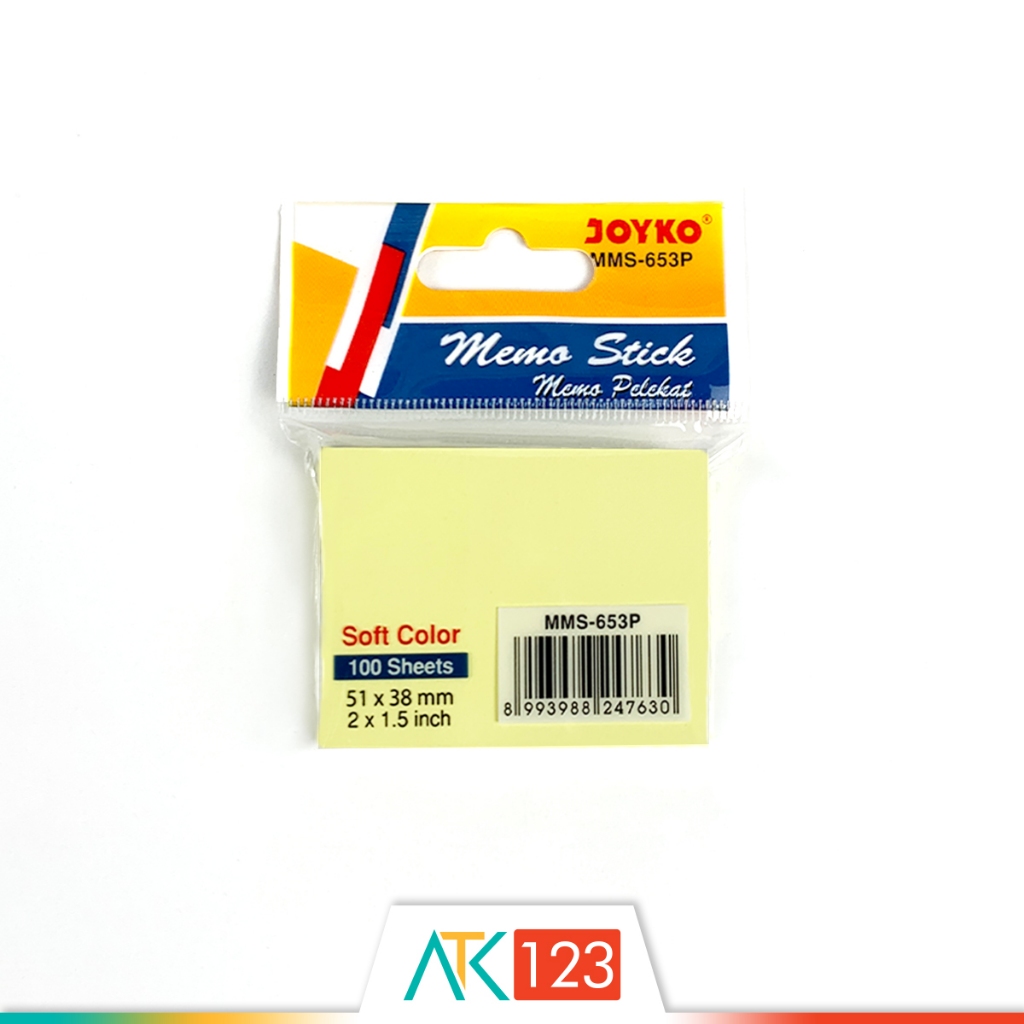 

Sticky Notes Joyko MMS-653P Uk. 51 x 38 mm (2 x 1.5'')