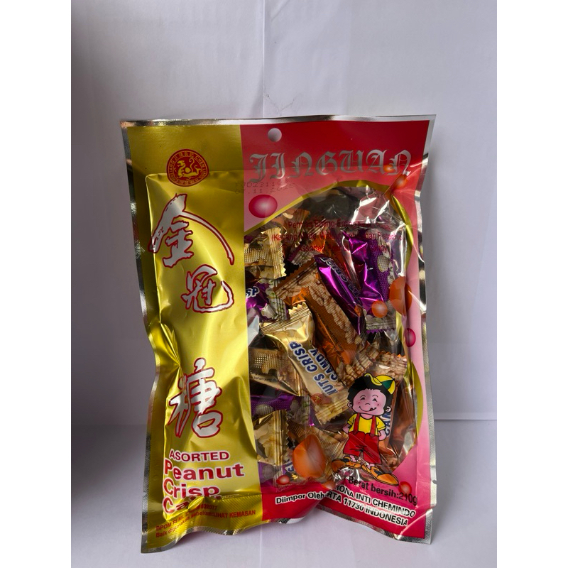 

Permen kacang assorted/ permen kacang ting ting 210gr