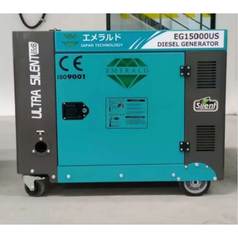 Genset Emerald Silent Portable 12 Kva/ 10 Kw EG 15000 US/US3 1/3 Phase