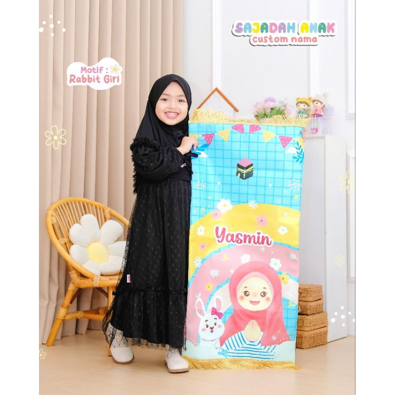 NEW MOTIF SAJADAH NAMA | SAJADAH ANAK FREE CUSTOM NAMA | SAJADAH KIDS