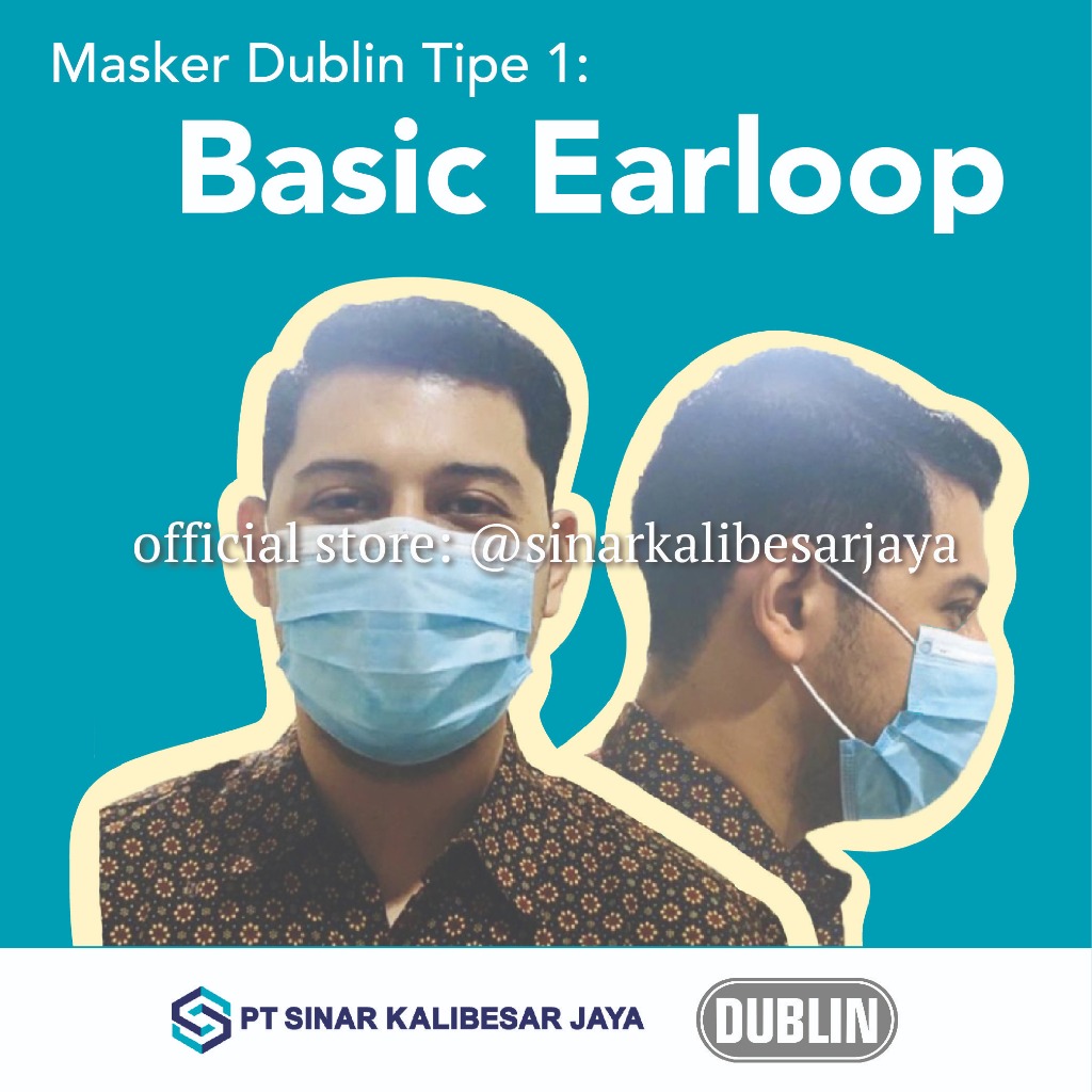 Masker Medis 3PLY DUBLIN (Basic Earloop)
