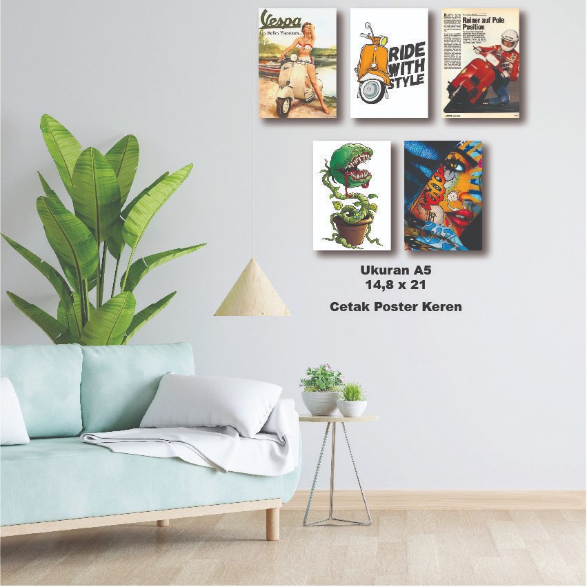 Cetak Poster Foto Murah Ukuran A5