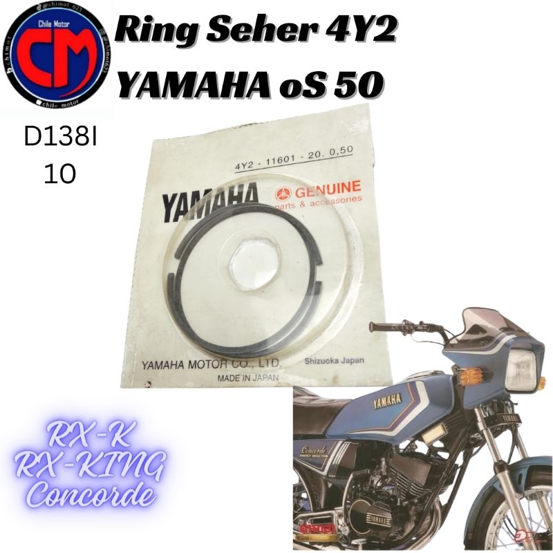 Ring Seher Piston  Yamaha 4Y2 Rx King Concorde Os 50 Made in Japan  d138I