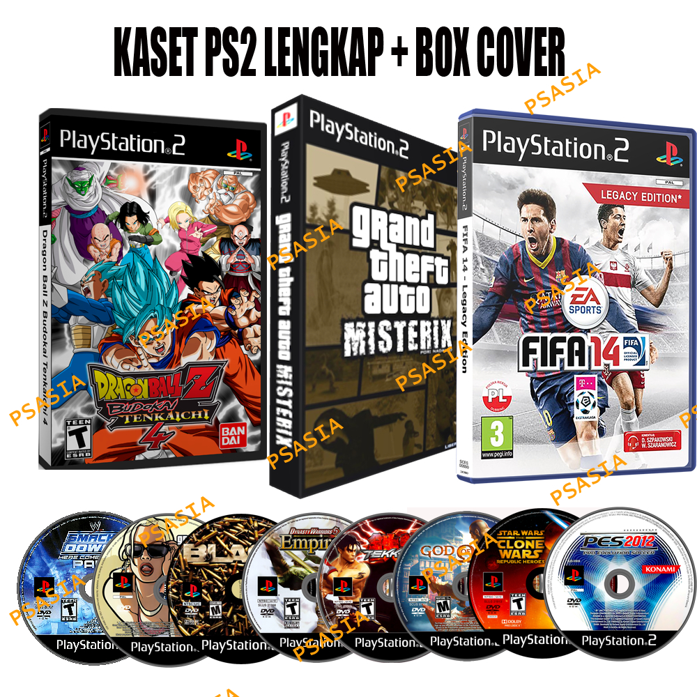 KASET PS2 TERLENGKAP BISA REQUEST DVD GAME PS 2 KASET PS 2 JUDUL PALING LENGKAP