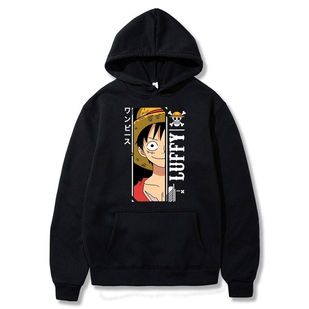 Hoodie Pria Wanita Luffy Topi Jerami Original Distro Keren