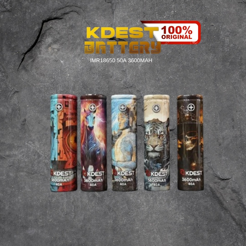 KDEST Authentic Batre Baterai 18650 3600mAh 40A - 1PCS