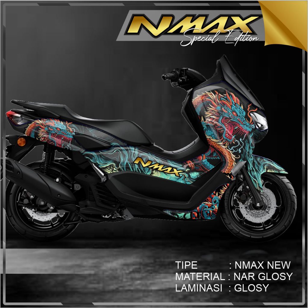 DECALS STIKER NMAX NEW DRAGON STIKER NMAX NEW KEREN BERKUALITAS