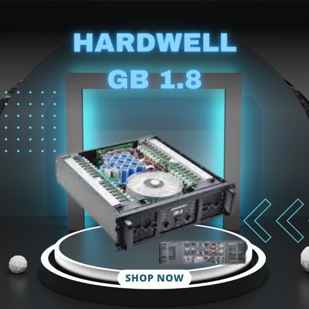 POWER AMPLIFIER HARDWELL GB 1.8 / GB1.8 / GB-1.8 DISPLAY DIGITAL POWER AMPLI GARANSI RESMI HARDWELL