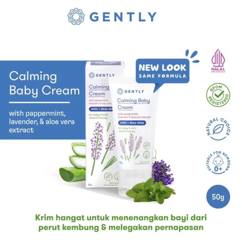 Gently calming baby cream ( meredakan perut kembung bayi )