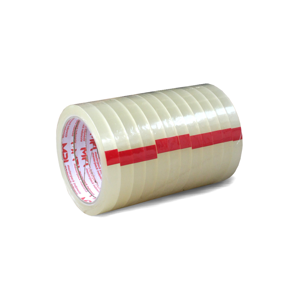 

ISOLASI 12 MM x 72 Meter Master Pack Indonesia 1 DUS 288 ROLL