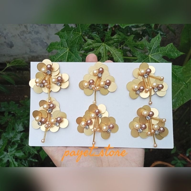 Payet Rangkai Bunga Sequin