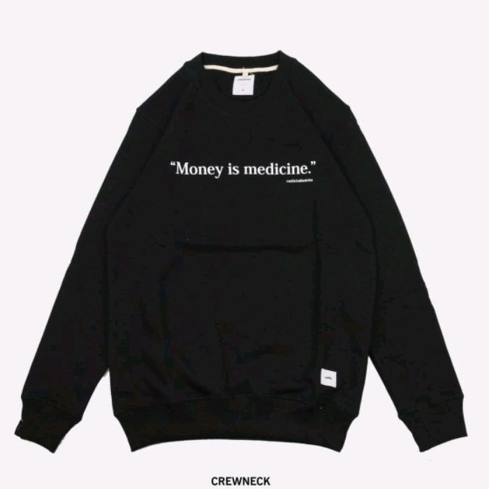 CREWNECK HITAM RATTLE -  MONEY