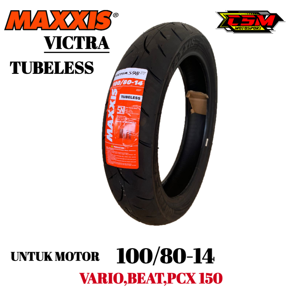 BAN LUAR MAXXIS VICTRA PCX 150 PCX 160 DEPAN DAN BELAKANG MAXXIS VICTRAS98 REALPICT