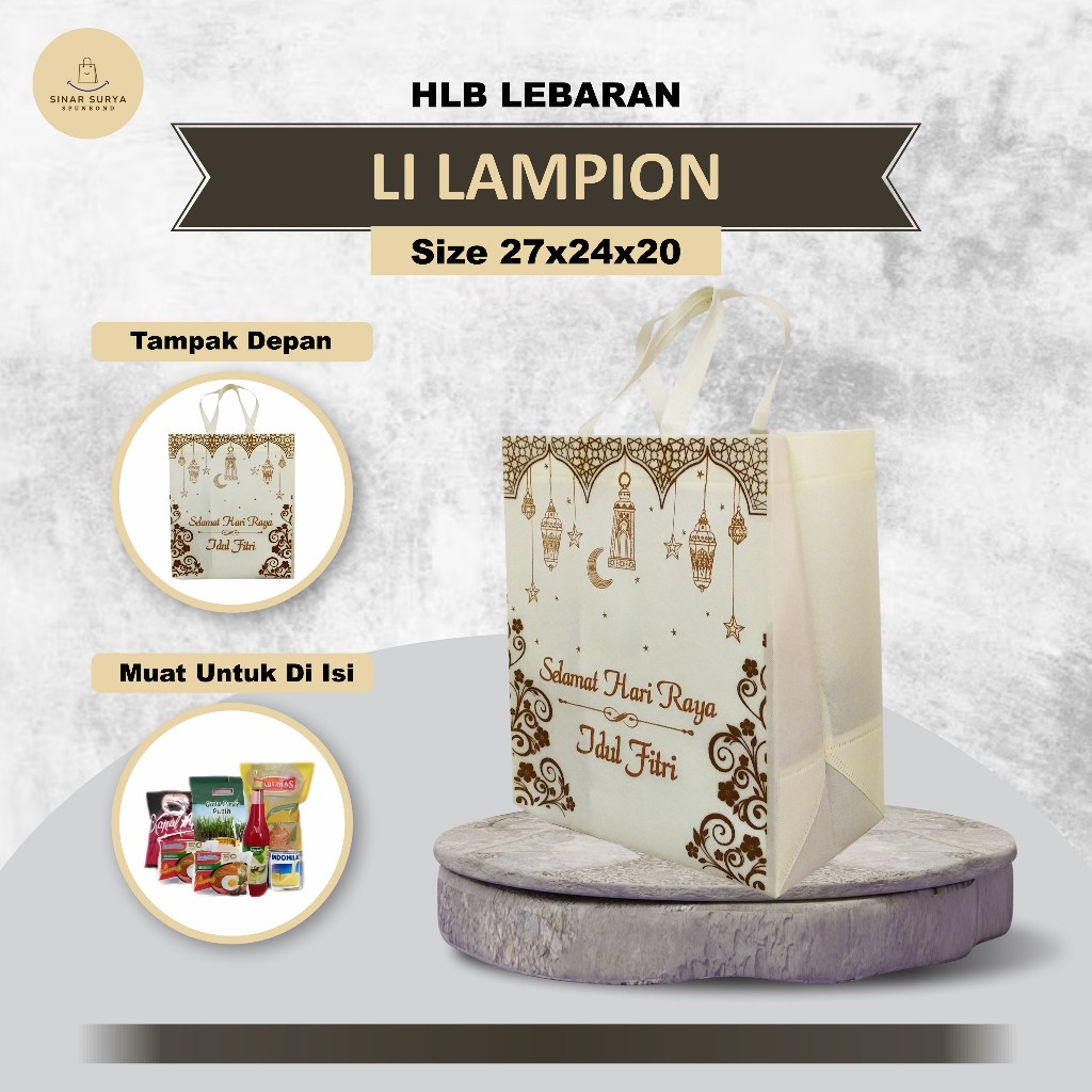 

Tas Hampers Idul Fitri Tas Bingkisan Lebaran Tas Hantaran Lebaran Spunbond 27X24X20