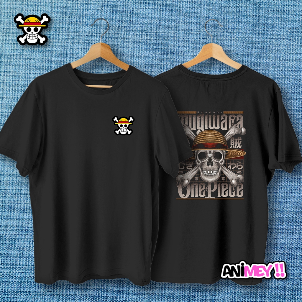 Kaos Mugiwara Logo One Piece / kaos anime / tshirt anime