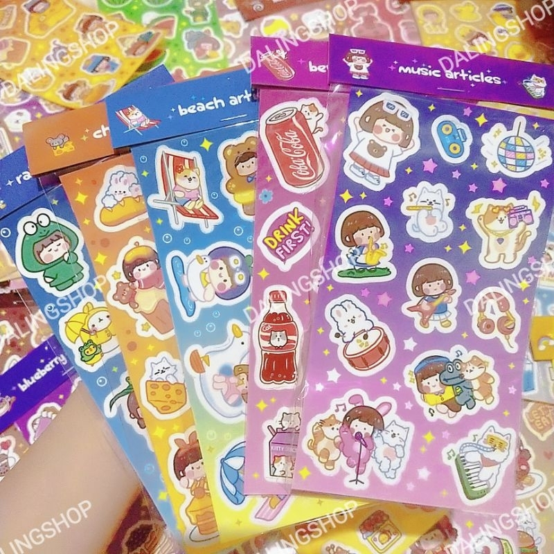 

Happy Kids Sticker Stiker Anak Lucu per 6 Lembar
