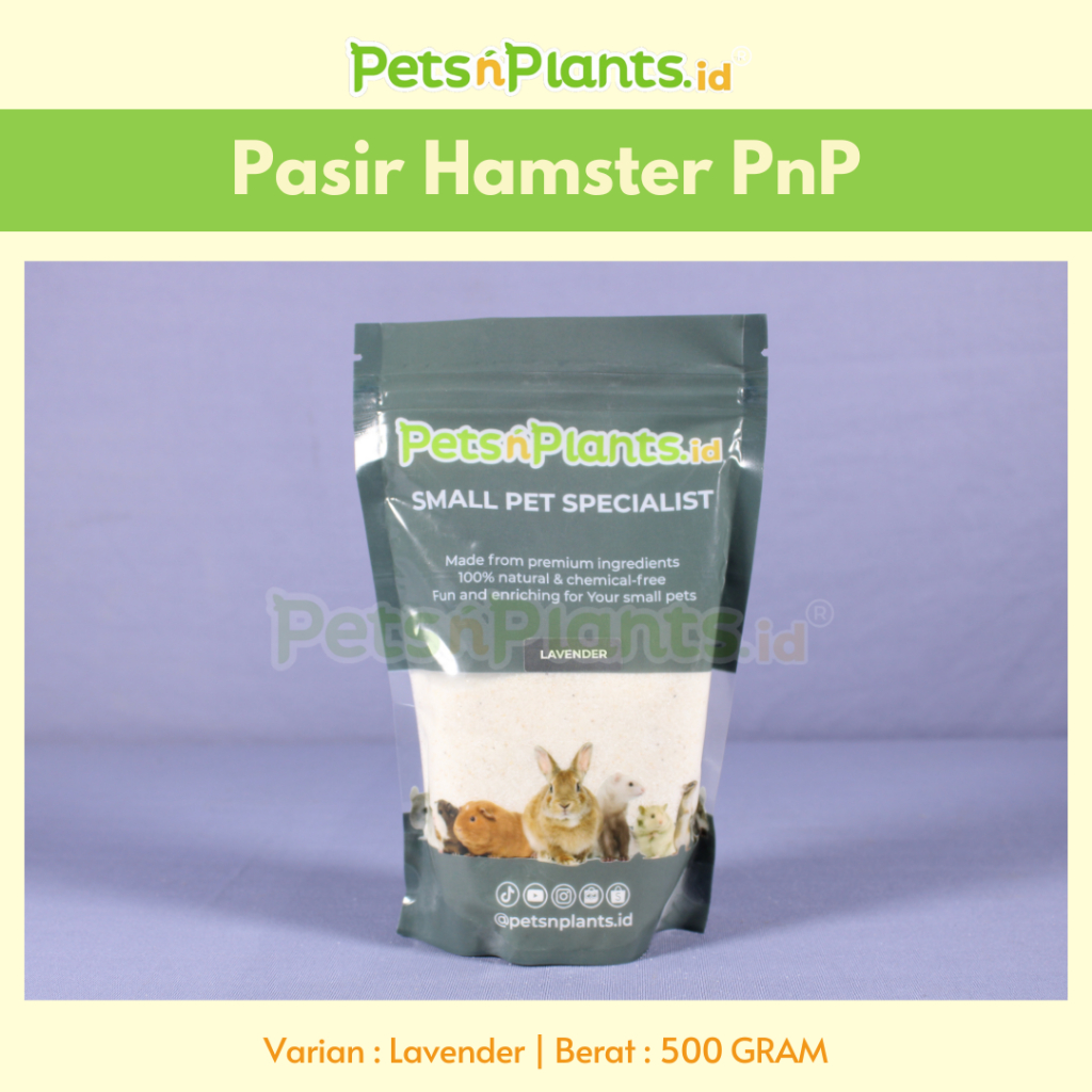 Pasir Hamster PetsNPlants.id Lavender 500 Gram