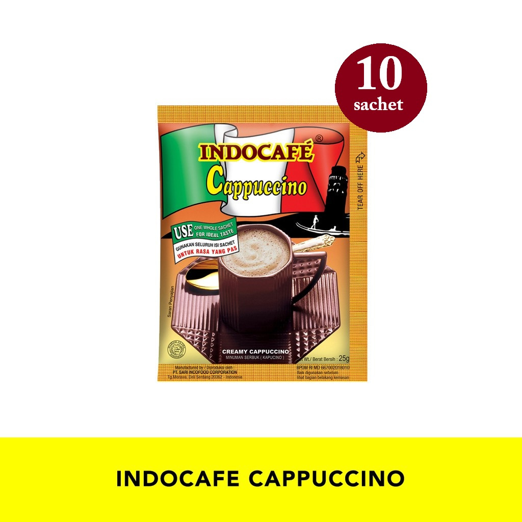 

INDOCAFE Cappuccino Renceng 10pcs