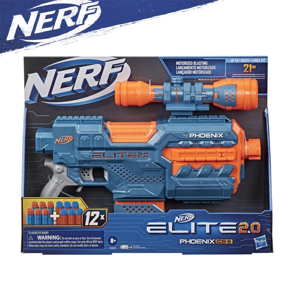 NERF Elite 2.0 Phoenix CS-6 CS6 Motorized Blaster NRRE9962