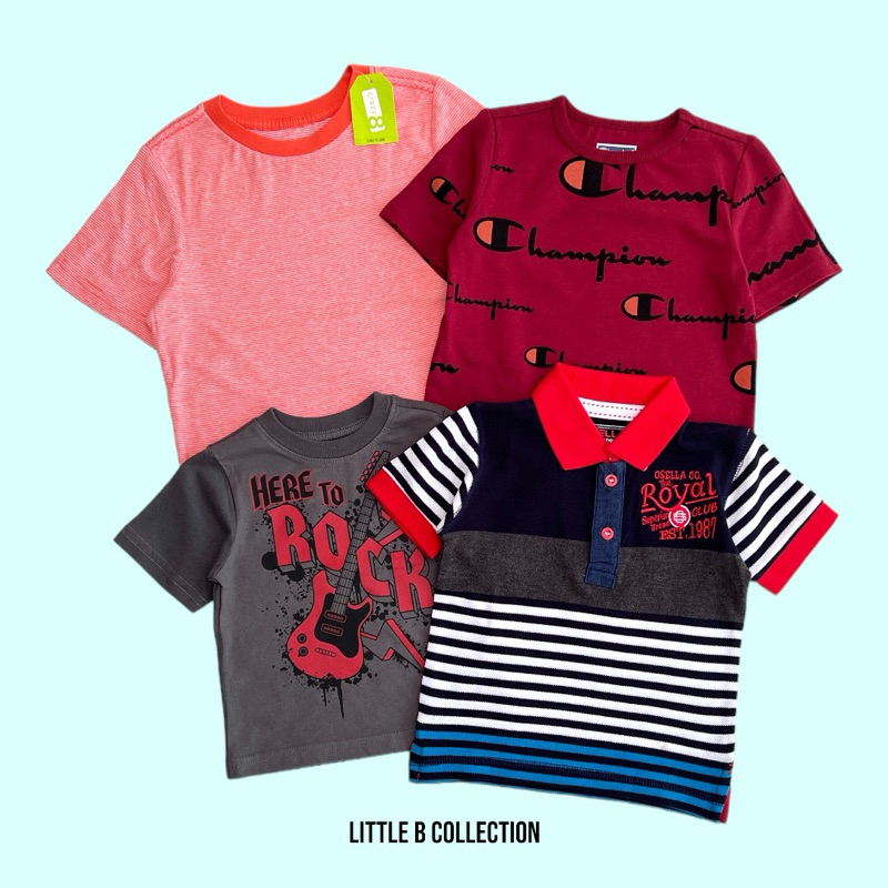 (9 bulan - 4 tahun) crazy 8 mix label kaos anak laki-laki