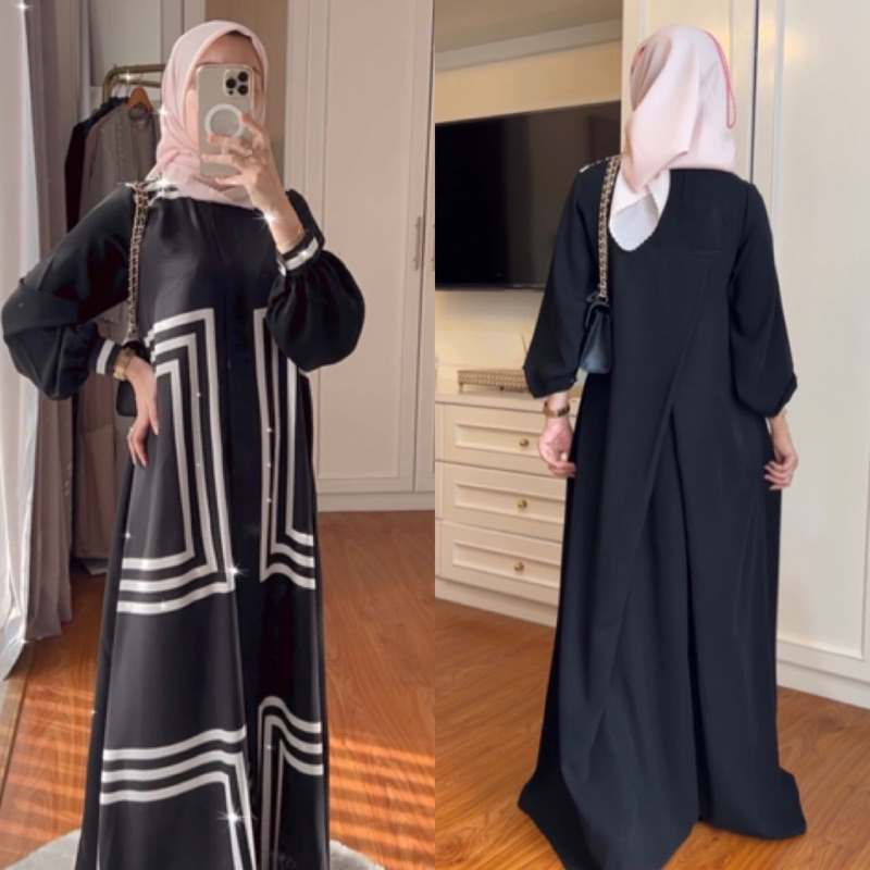 Halima daily dress gamis cantik bahan premium by 4 season hijab