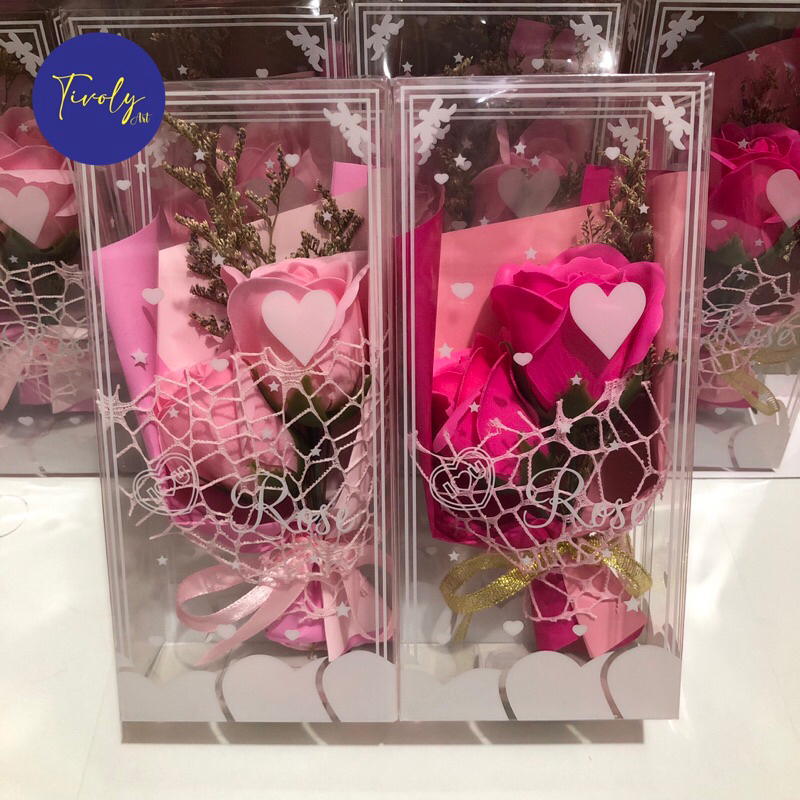 Buket Rose Mini + Mika | Bunga Mawar Palsu | Buket mawar | Bunga Valentine