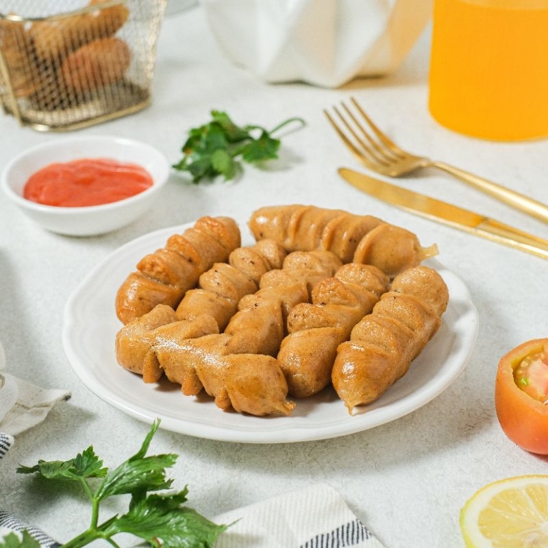 

Sosis Sapi 1/2 kg | Sosis Hotel | Frozen | Nugget | Bento