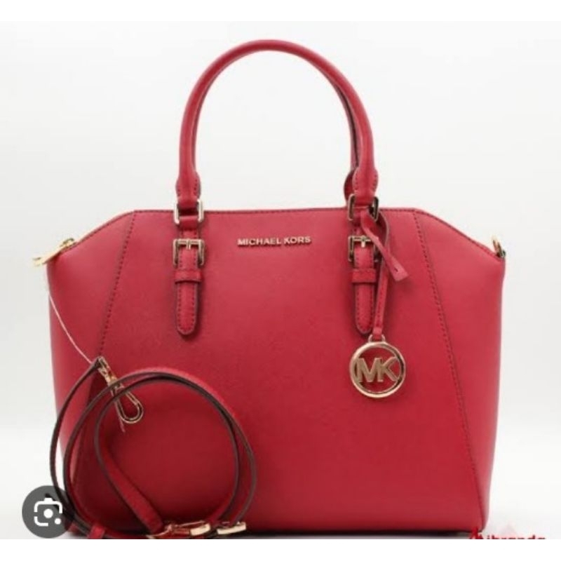 tas top handle mK Ciara scarlet medium mesangger