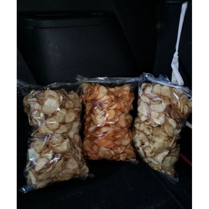 

keripik singkong rasa balado, asin manis gurih, original, jagung manis. berat 290gr | cemilan murah | cemilan enak | cemilan pedas