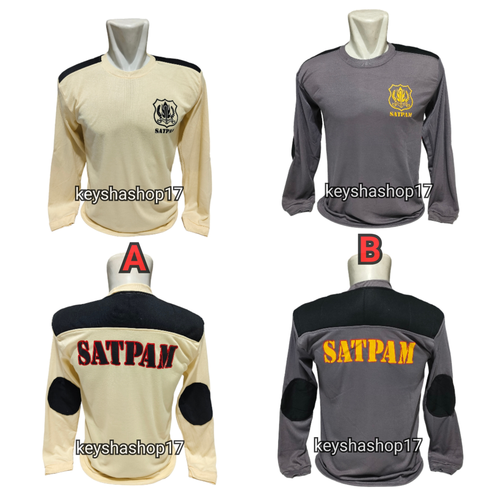 Kaos satpam / Kaos decker satpam / Kaos satpam model lengan panjang
