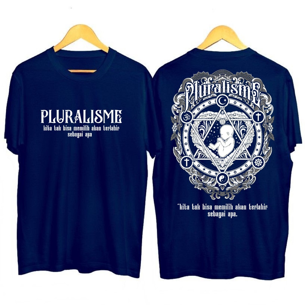 KAOS PRIA TERBARU PLURALISME  WHITE 2 WARNA  KAOS KATUN / PAKAIAN PRIA WANITA / KAOS UNISEX / BAJU C