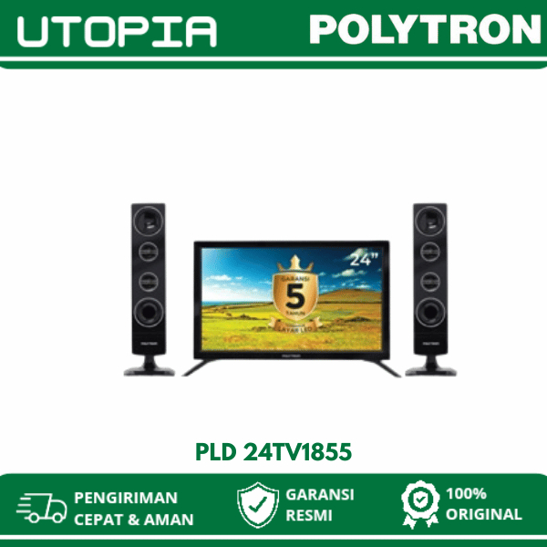 POLYTRON PLD 24TV1855 LED TV DIGITAL 24 INCH