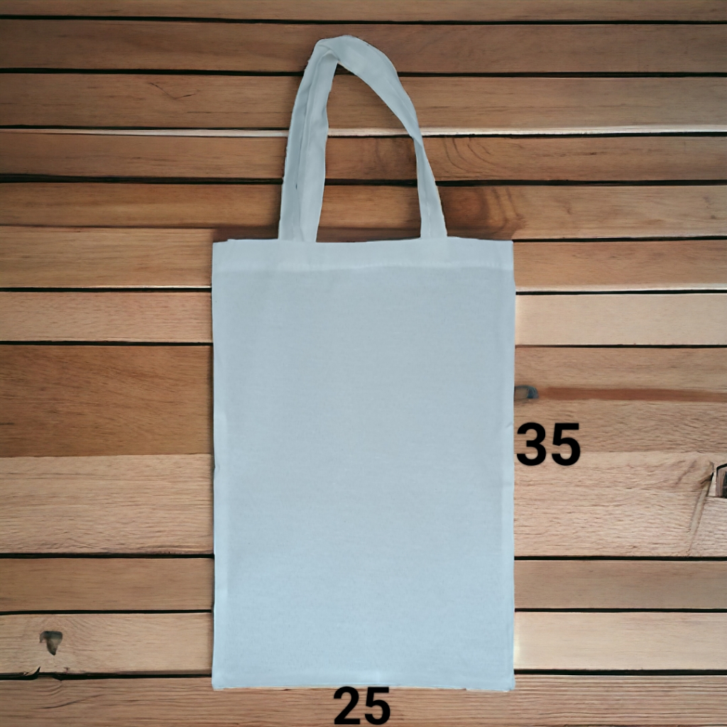 Tas blacu / Tote bag blacu / tote bag lukis / Tote bag putih polos ukuran 25x35