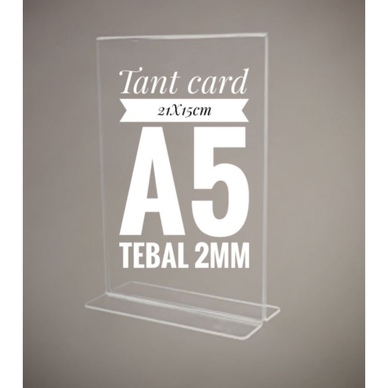

Akrilik Tempat Brosur akrilik tent card A5