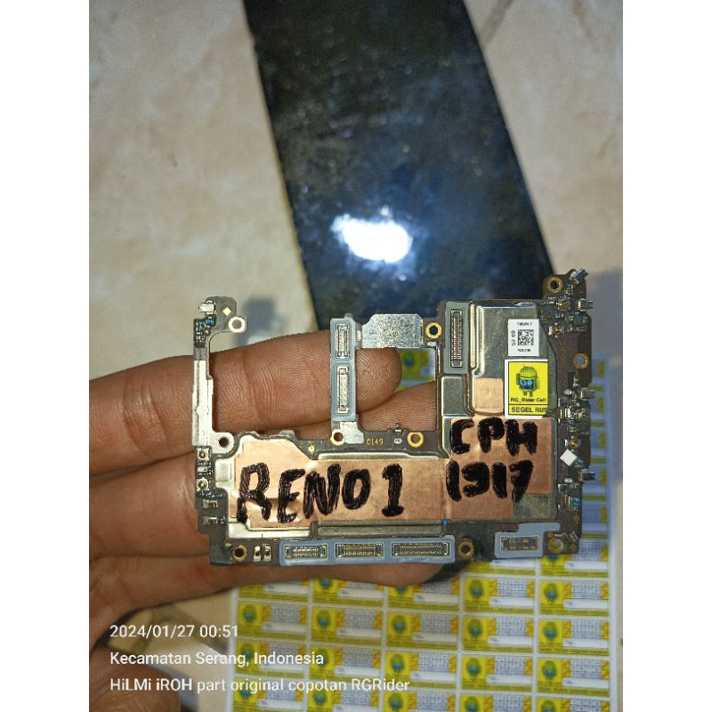 mesin oppo Reno reno1 CPH1917 ex minus lcd ex segel 256GB kondisi Hidup Km2b8001cm tested