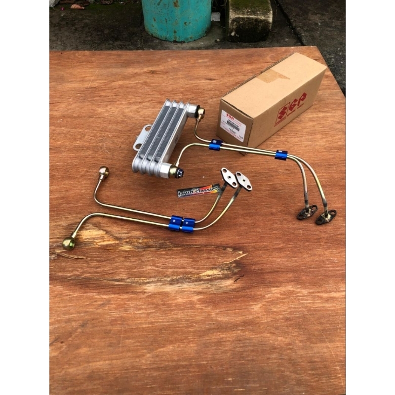 selang pipa oil cooler oil coller fu pnp cb gl mp tiger / oil coler set pendingin oli radiator fu pn