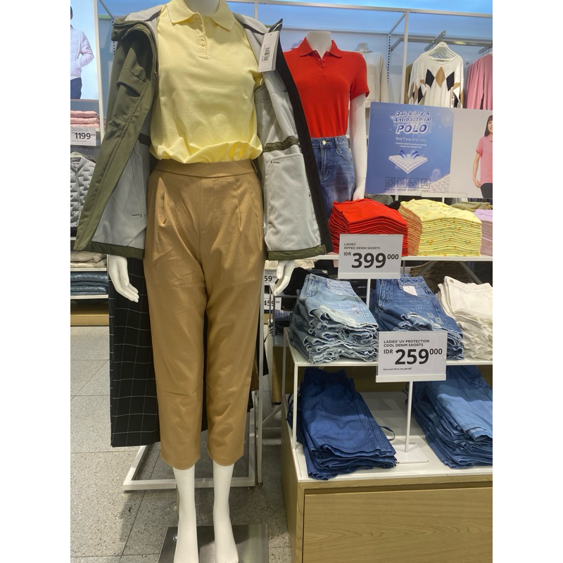 celana kulot wanita 7/8 baleno