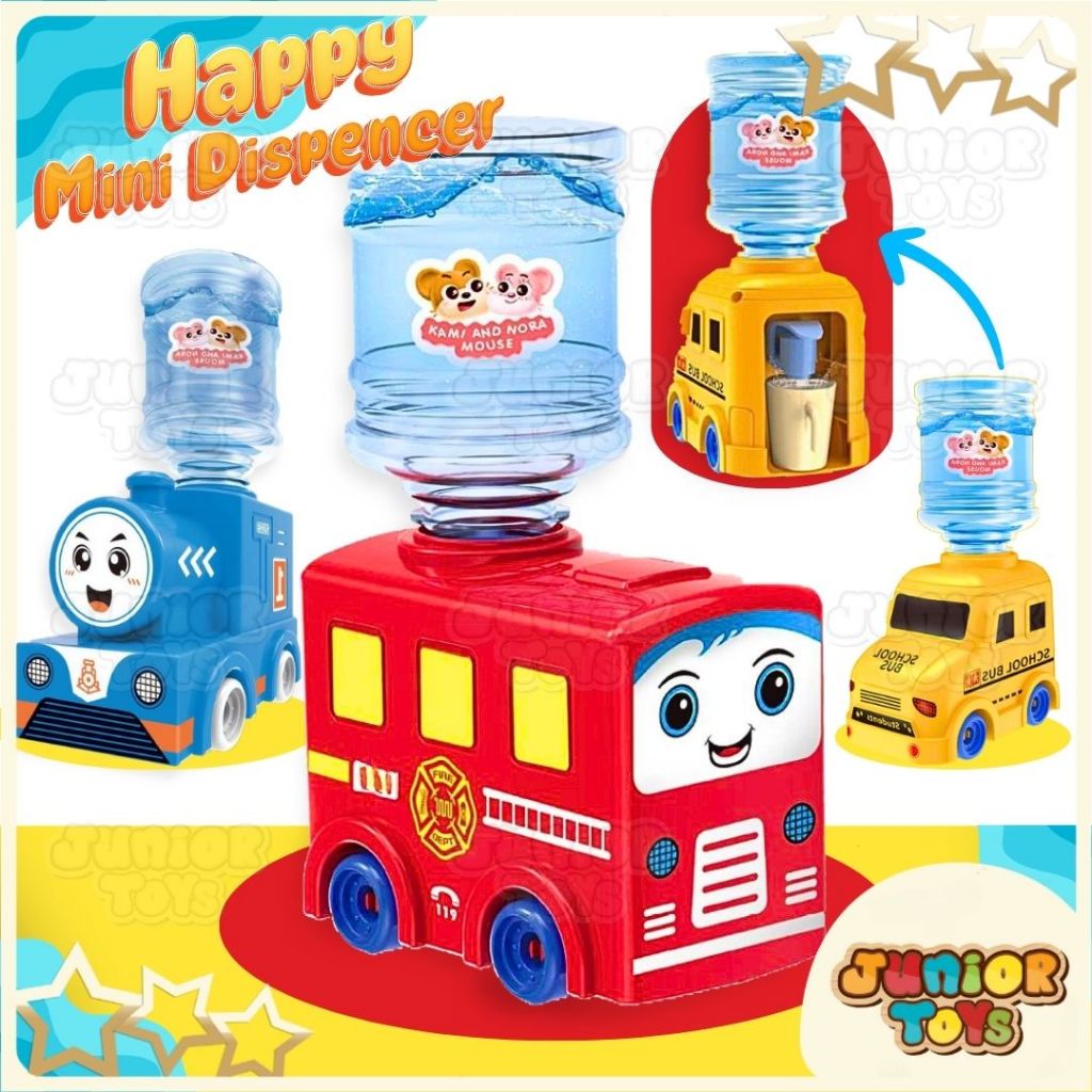 Dispenser Mainan Anak Mesin Air Galon Karakter Lucu Fun Mini Water Drinking Small Appliances Toys