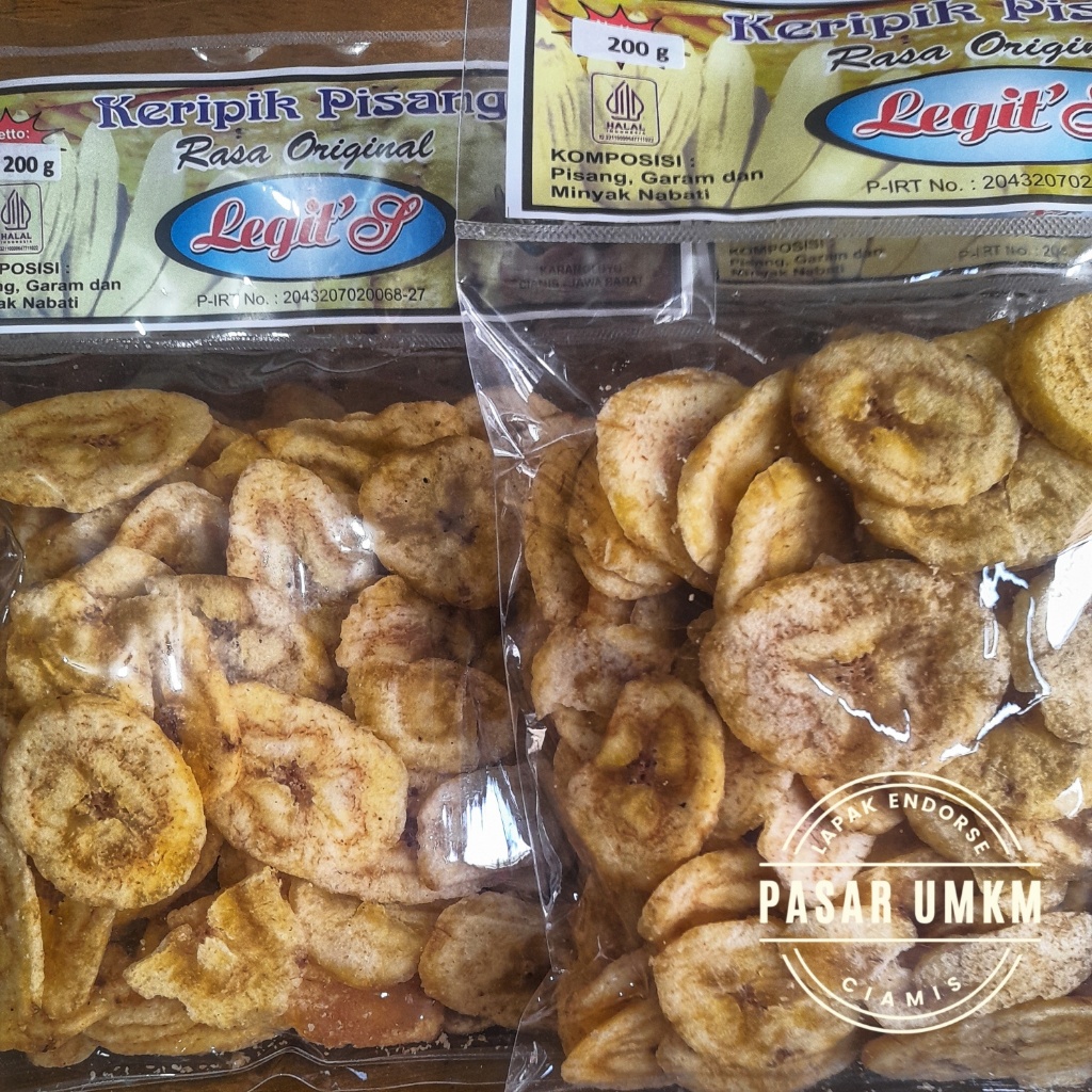 

Keripik Pisang Asin Original Legit'S Khas Ciamis 200gr