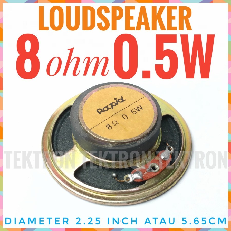 Rapid 8ohm 0.5W Loudspeaker 8 ohm Speaker Mainan Prakarya Bel Musik 5.5CM 2.2INCH