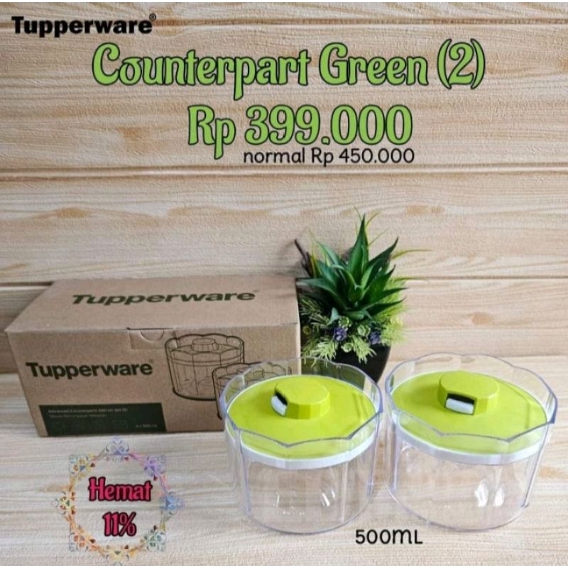 Counterpart green/counterpart Tupperware/advance Counterpart/Tupperware hijau/toples Tupperware