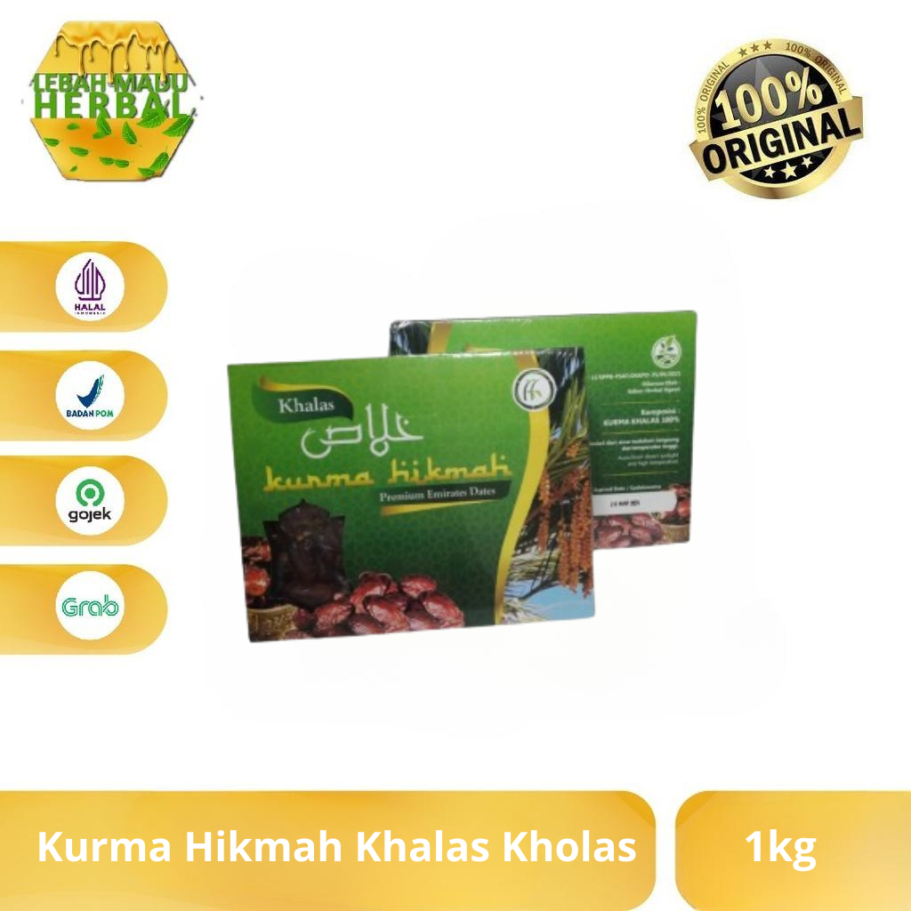 

HIKMAH KHALAS - Kurma Hikmah Khalas Kholas 1kg