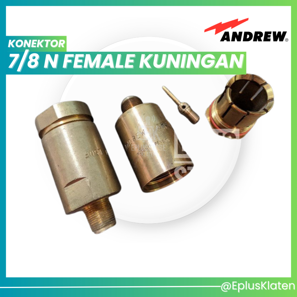 Konektor 7/8 N Female Andrew kuningan LDF5 N5NF jarum -KN048