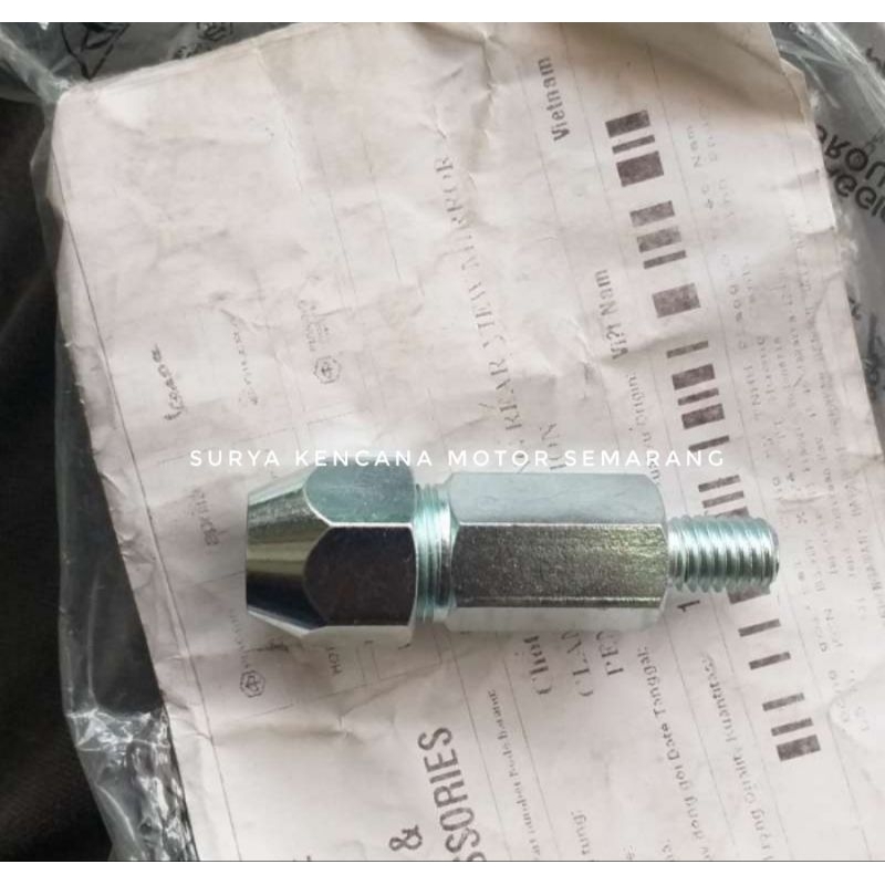 Adapter Baut mur penyangga sambungan spion Vespa Matic LX LXV S 2V 3V original