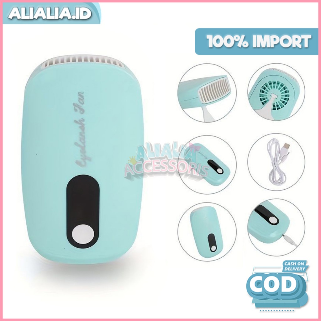 Kipas Angin Mini Eyelash Extension Blower Portable Kecil Tanam Bulu Mata Palsu Aksesoris Perempuan