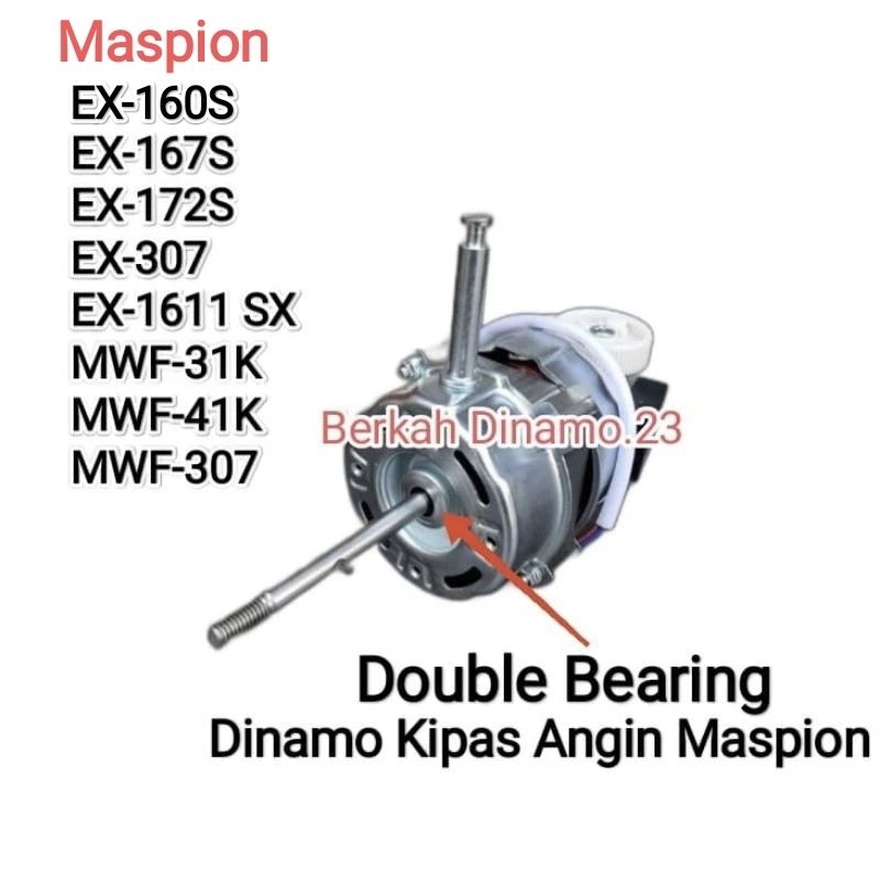 Dinamo Kipas Angin MASPION EX-167S EX-172S EX-307 EX-1611SX EX-160S MWF-31K MWF-41K MWF-307 Mesin Ki