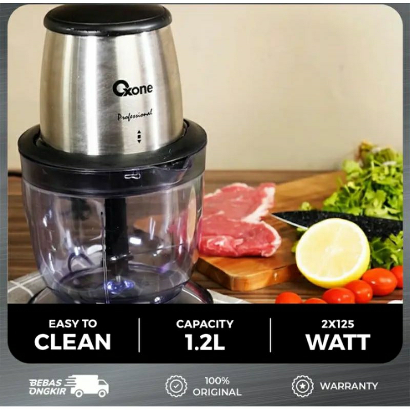 Oxone Jumbo Speedy Chopper Penggiling Daging OX 272 Oxone Jumbo Chopper oxone 250Watt Mata pisau Sta