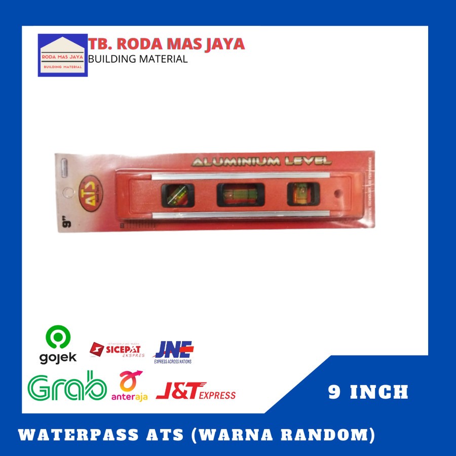 Waterpas Magnet/ Alat Ukur Waterpas/ Penggaris Waterpas 9" ATS