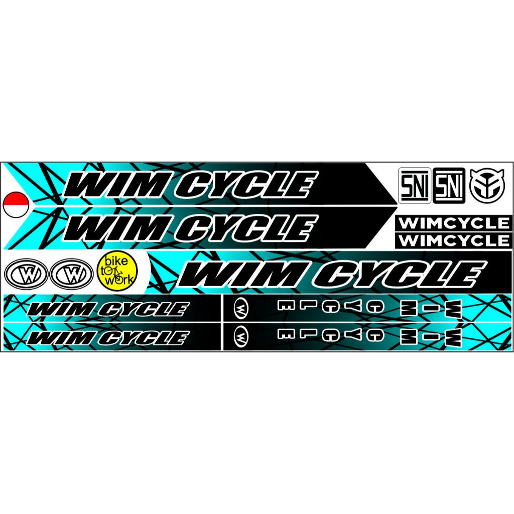 Striping unersal setiker sepedah variasi / stiker bmx sepeda stiker motif simple variasi sepeda univ