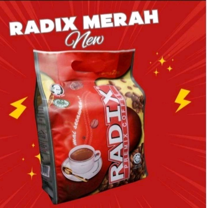 

Kopi Radix Merah Jumbo NEW berlogo pak haji isi 32 sachet